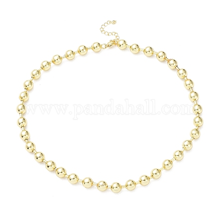 Ожерелья-цепочки из латуни с покрытием стойки для женщин NJEW-G102-01D-G-1