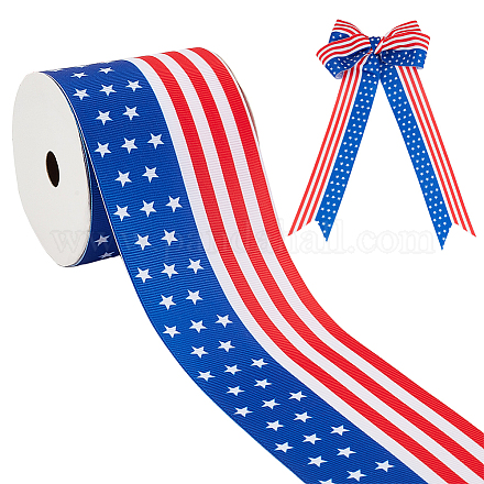 Ruban polyester fête de l'indépendance OCOR-WH0078-18C-1