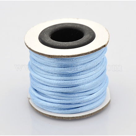 Cordons fil de nylon tressé rond de fabrication de noeuds chinois de macrame rattail NWIR-O002-02-1