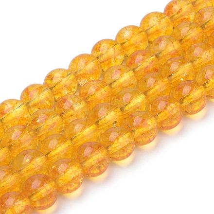 Synthetic Citrine Beads Strands G-S150-14-12mm-1