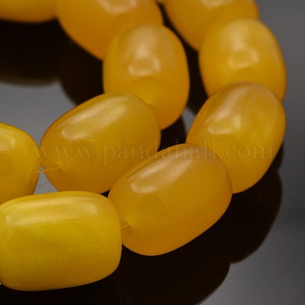 Natural Malaysia Jade Barrel Beads Strands G-F217-03-15x20mm-1