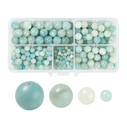 340pcs 4 perles d'amazonite naturelle de style G-LS0001-52-1