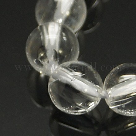 Granos de cristal de cuarzo natural hebras X-G-C175-4mm-2-1