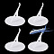 4Pcs Acrylic Action Figure Display Holders, Clear, 6.2x6cm
