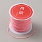 Nylon Chinese Knotting Cord, DIY Material for Jewelry Making, Light Coral, 0.8mm, about 21.87 Yards(20m)/Roll