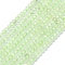 Natural Prehnite Beads Strands, Faceted, Rondelle, 2~2.5x2mm, Hole: 0.5mm, about 223~226pcs/strand, 14.96~15.16 inch(38~38.5cm)