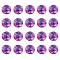 Half Round/Dome Tree Pattern Glass Flatback Cabochons for DIY Projects, Hot Pink, 25x6mm