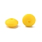 Food Grade Eco-Friendly Silicone Abacus Beads, Gold, 12x6.5mm, Hole: 2mm