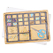 Custom Bamboo Jewelry Display Cases, with Felt Bead Design Boards, BurlyWood, 33x23x1.9cm, 20.3x30.4x0.8cm