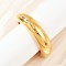 304 Stainless Steel Cuff Bangle for Women, Ion Plating(IP), Real 18K Gold Plated, Inner Diameter: 2-1/2x1-3/4 inch(6.2x4.6cm)