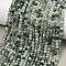Natural Moss Agate Beads Strands, Faceted, Round, 3mm, Hole: 0.5mm, about 124pcs/strand, 15.55''(39.5cm)