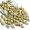 Frosted Acrylic Beads, Round, Gold, 8mm, 50pcs