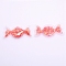 Plastic with Resin and Polymer Clay Accessories, DIY for Bobby pin Accessories, Candy, Red, 27x50x5mm