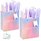 2Pcs Gradient Color Paper Gift Tote Bags, with Polyester Ribbon, Rectangle, 2Pcs 2 Colors Wrapping Paper, Mixed Color, Bag: 17.5x8.5x29cm