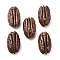 Opaque Resin Decoden Cabochons, Imitation Nut, Pecans, Coconut Brown, 31x17.5x15mm