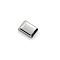 Alloy Zipper Stopper, Zipper Ends with Screw, Repair Replacement, for Sewing DIY Craft Bag Luggage, Rectangle, Platinum, 17x11mm