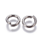 Non-Tarnish 304 Stainless Steel Open Jump Rings, Round, Stainless Steel Color, 12 Gauge, 10.5x2mm, Inner Diameter: 7mm