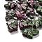Dyed Natural Marble Pendants, with 201 Stainless Steel Finding, Elephant, Green, 19x22x10mm, Hole: 4x8mm