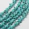 Synthetic Howlite Bead Strand, Dyed, Starfish/Sea Stars, Dark Cyan, 15.5x13.5x5.5mm, Hole: 1mm, about 36pcs/strand, about 14~14.5 inch