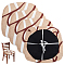 Polyester Chair Cushion Cover, BurlyWood, 380x3mm