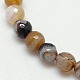 Natural Agate Round Beads Strand G-L084-12mm-51-2