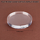 Creatcabin Base d'affichage ronde en acrylique poli transparent DJEW-WH0015-69-2