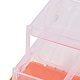 Прямоугольник портативный пластиковый ящик для хранения полипропилена CON-D007-01B-5