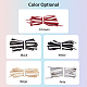 Superfindings 5 paires 5 couleurs lacets plats tressés en polyester bicolore DIY-FH0005-41A-02-3