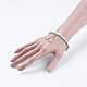 Natural Malaysia Jade & Gemstone Charm Bracelets BJEW-JB03502-04-5