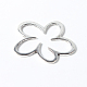 Antique Silver Tibetan Style Alloy Flower Link Rings X-LF9061Y-2