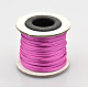 Cordons fil de nylon tressé rond de fabrication de noeuds chinois de macrame rattail X-NWIR-O001-A-03-1