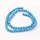 Synthetic Turquoise Bead Strands G-G735-13-6mm-2