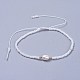 Adjustable Nylon Thread Braided Beads Bracelets BJEW-JB04375-01-1