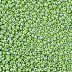 11/0 チェコ不透明ガラスシードビーズ  光沢のある  ラウンド  黄緑  2.2x1.5mm  穴：0.7mm  約500 G /袋 SEED-N004-003B-34-4