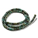 Brins de perles turquoises africaines naturelles (jaspe) G-C084-D03-01-3