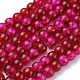 Spray Painted Crackle Glass Beads Strands CCG-Q002-8mm-08-2