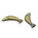 Cuentas grandes de pez de aleación de estilo tibetano de bronce antiguo sin níquel y sin plomo PALLOY-J377-39AB-NR-1