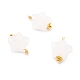 Natural White Jade Charms PALLOY-JF01094-1