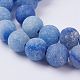 Natürlichen blauen Aventurin Perlen Stränge G-J376-31-8mm-3
