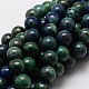 Chapelets de perles en chrysocolle et lapis lazuli naturelles G-E329-12mm-42-1