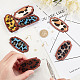 Kit per la creazione di orecchini pendenti con motivo leopardato fai da te olycraft DIY-OC0009-49-3
