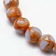 Round Synthetic Imperial Jasper Beads Strands G-I098-10mm-01-2