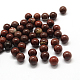 Round Natural Red Jasper Beads G-Q450-09-1