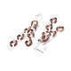 Acrylic Curb Chain Tassel Dangle Stud Earrings for Women EJEW-JE04767-7