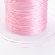 Cordón de alambre elástico elástico rosa perla X-EW-S002-20-3