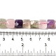 天然石ミックスストーンビーズ連売り  多面カット  正方形  9~10.5x9~10.5x5~5.5mm  穴：1mm  約39~42個/連  14.96~15.35インチ（38~39cm） G-C109-A18-02-5