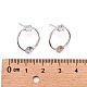 Rhodium Plated 925 Sterling Silver Micro Pave Cubic Zirconia Stud Earring Findings STER-F041-67P-4