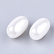Cuentas de perlas de imitación de plástico abs ecológico X-OACR-T012-02-2