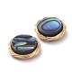 Perlen aus Abalone-Muschel/Paua-Muschel mit umweltfreundlichem Kupferdraht X-PALLOY-JF00418-01-2