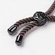 Nylon Twisted Cord Bracelet Making MAK-K006-05B-3